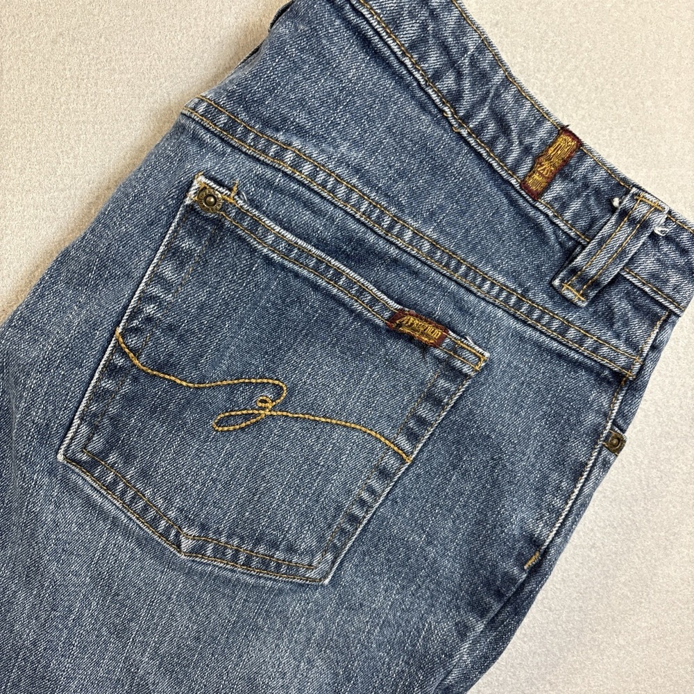 Women's ZD Jeans Relaxed Bootcut Stretch Denim Blue Size 18 measured Size 36x32